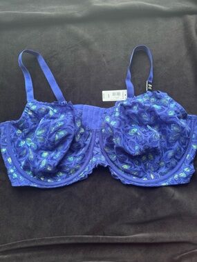 Torrid plus-size lace bra with iridescent accents